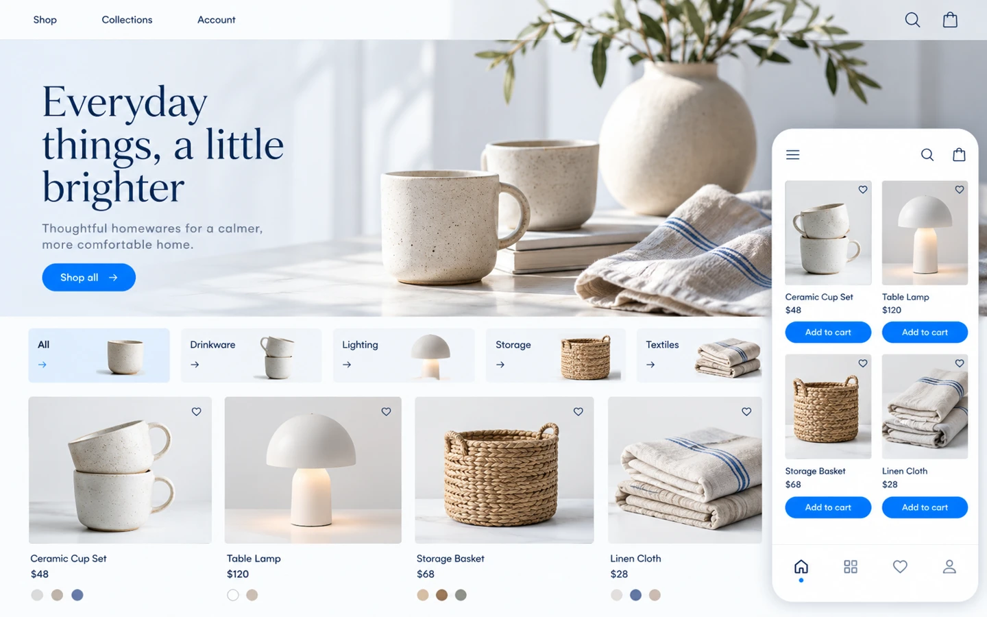 Ecommerce & mini programs interface design