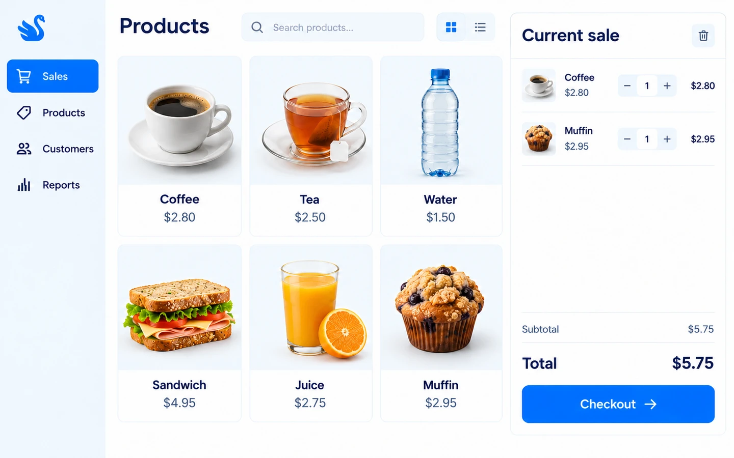 POS system interface design